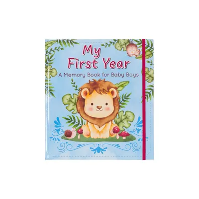 With Love My First Year a Memory Book for Baby Boys Blue Keepsake Photo Book - (Hardcover)