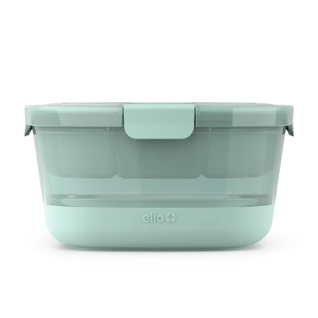 Ello 10pc Plastic Food Storage Container Set with Skid Free Soft Base 10 ct