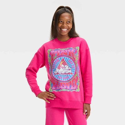 Girls Graphic Floyd Fleece Crew Neck Sweatshirt