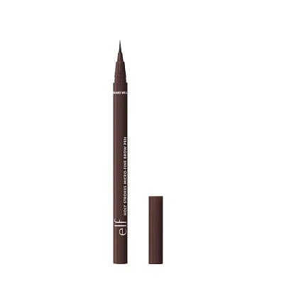 e.l.f. Holy Strokes Micro-Fine Waterproof Eyebrow Enhancer Pen - Dark Brown - 0.02 fl oz