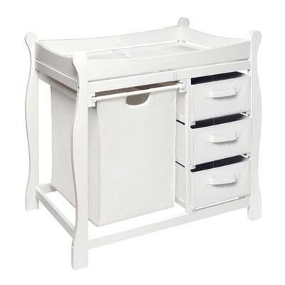 Badger Basket Changing Table with Hamper and Baskets