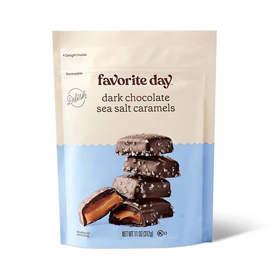 Dark Chocolate Sea Salt Caramel Candy - 11oz - Favorite Day