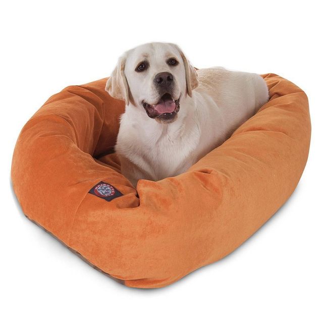 Majestic Pet Basketball Bagel Dog Bed - Orange