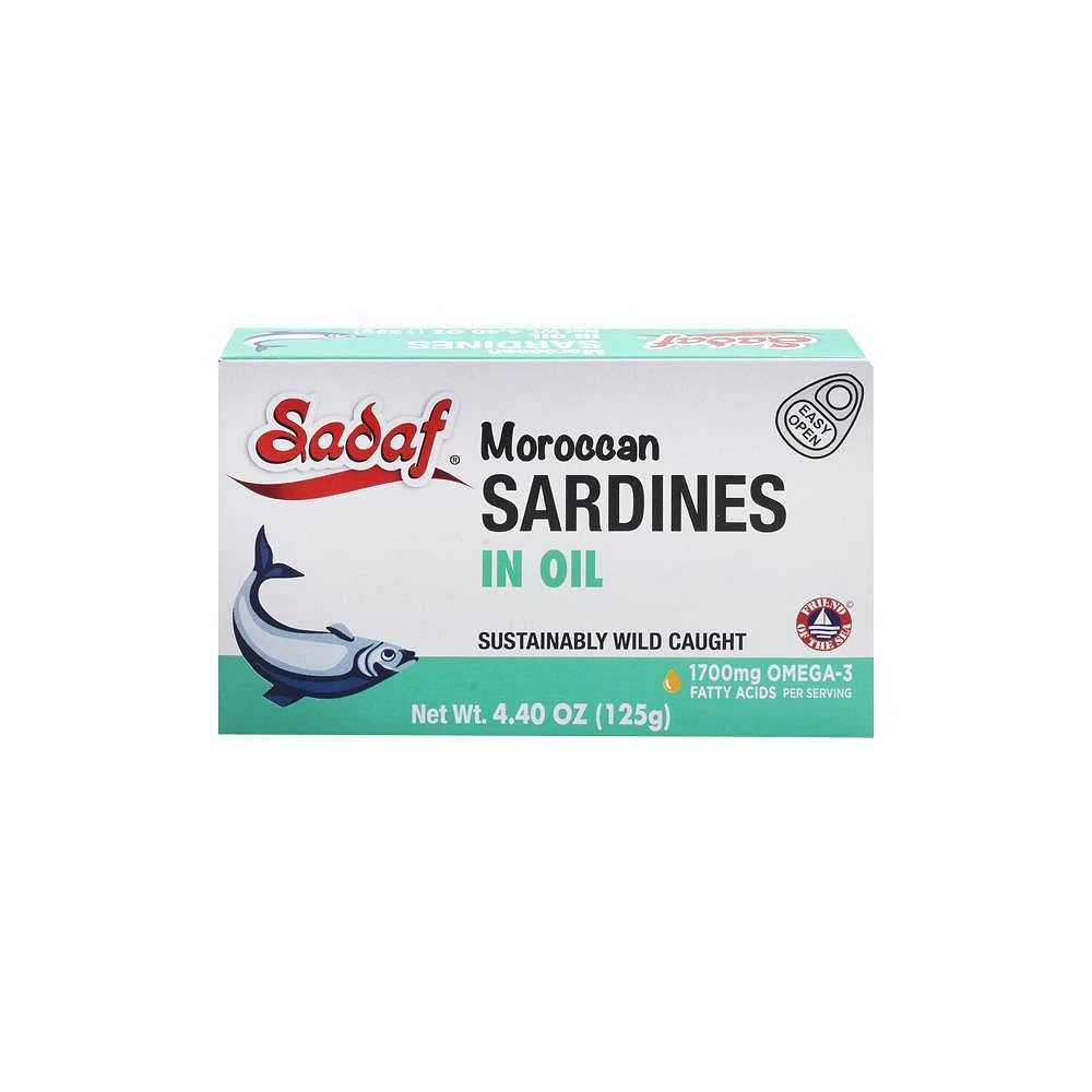 Sadaf Moroccan Sardines in Oil - 4.4oz