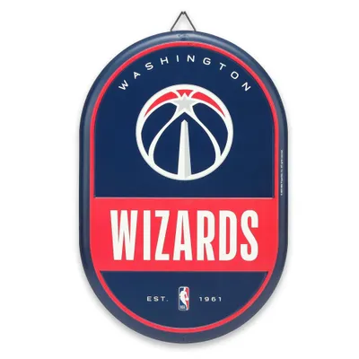 NBA Washington Wizards Embossed Metal Pill Wall Sign