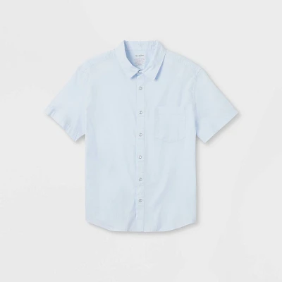 Mens Adaptive Short Sleeve Button-Down Shirt