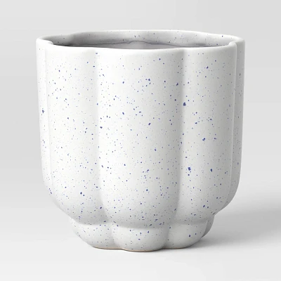 Scallop Planter Blue Speckled - Room Essentials