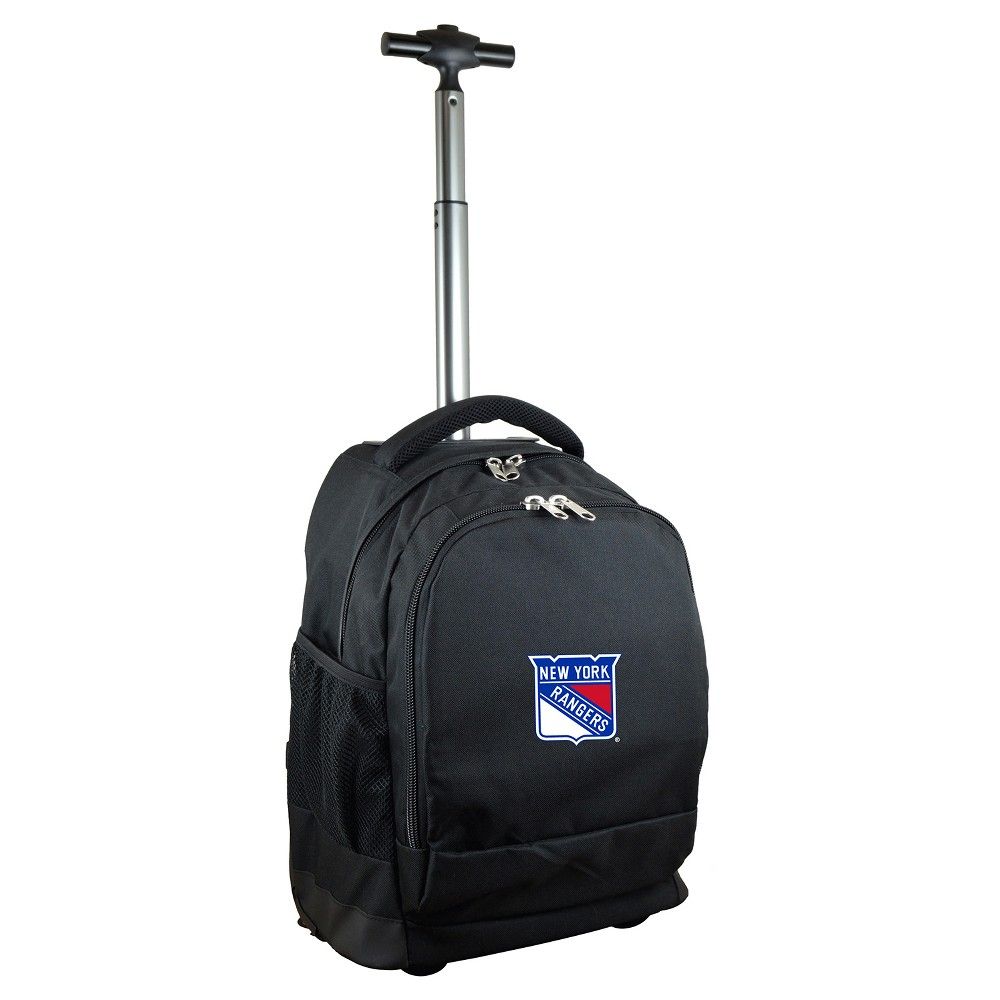 NHL Mojo New York Rangers Wheeled 19 Backpack - Black