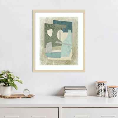 Amanti Art Mid-Century Collage II by Suzanne Nicoll Wood Framed Wall Art Print