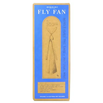 BERNINI LG6752 Pattern Fly Fan: Outdoor Pest Deterrent, No Assembly, Protects Against Flying Insects