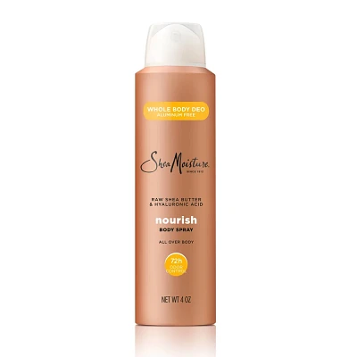 SheaMoisture Whole Body Nourish Deodorant Spray, Aluminum Free - Raw Shea Butter & Hyaluronic Acid - 4oz