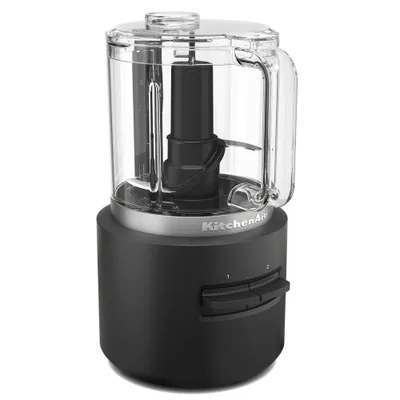 KitchenAid Go Cordless Food Chopper Battery Sold Separately KFCR500: 5-Cup Capacity, Stainless Steel Blades, 2 Speeds