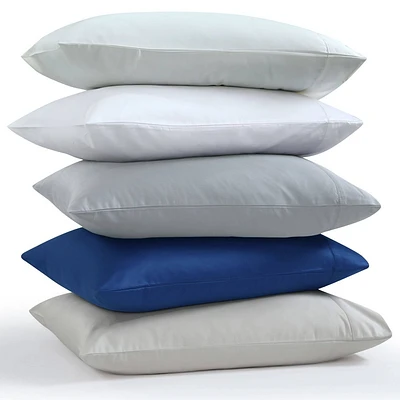 Tribeca Living Standard 1000 Thread Count Cotton Pillowcases Sand: Sateen Weave, OEKO-TEX Certified