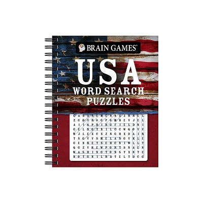 Brain Games - USA Word Search Puzzles (#5) - by Publications International Ltd & Brain Games (Spiral Bound)