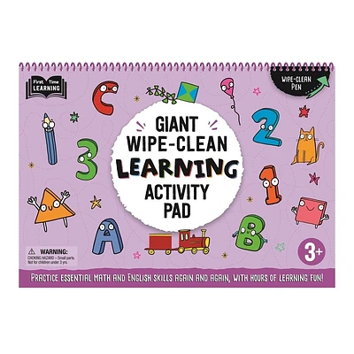 Giant Wipe-Clean Learning Activity Pack - by Igloobooks (Spiral Bound)