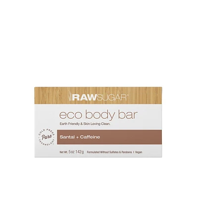 Raw Sugar Eco Body Bar Soap - Santal + Caffeine - 5oz