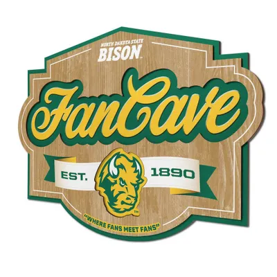 NCAA North Dakota State Bison Fan Cave Sign