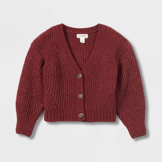 Cat \u0026 Jack Girls Button-Front Cardigan 