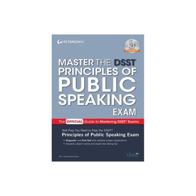 Master the DSST Principles of Public Speaking Exam - by Petersons (Paperback)