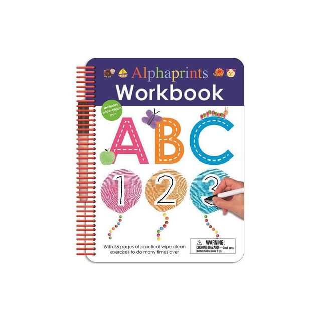 Alphaprints: Wipe Clean Workbook ABC - (Wipe Clean Activity Books) by Roger Priddy (Spiral Bound)