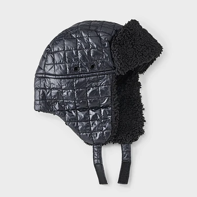 Kids Quilted Trapper Hat - All In Motion Black