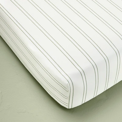 Cotton Percale Fitted Crib Sheet