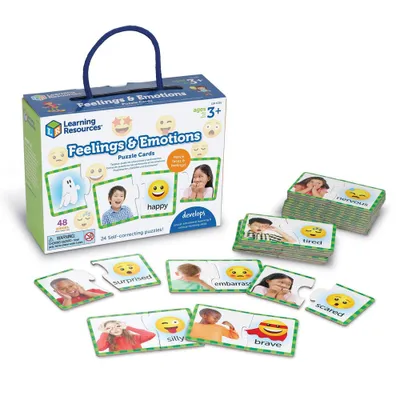 Learning Resources Feelings & Emotions Puzzle Cards