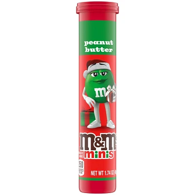 M&MS Christmas Peanut Butter Minis Megatube Candy Stocking Stuffer - 1.74oz