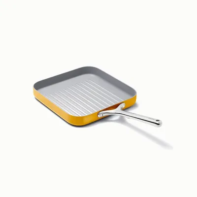 Caraway Home 11.02 Nonstick Square Grill Fry Pan Marigold