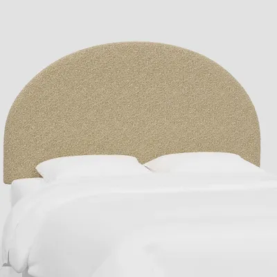 California King Adaline Headboard in Buff Boucle - Threshold: Pine Frame, Textured Fabric