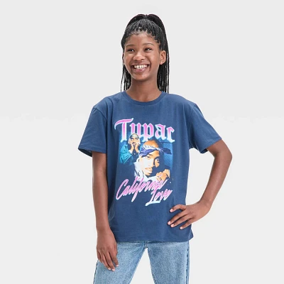 Girls Tupac Oversized Graphic T-Shirt