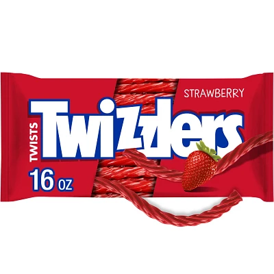 Twizzlers Strawberry Flavored Licorice Twists, Low Fat Candy - 16oz