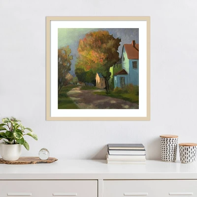 Amanti Art 25x25 Sundown by Jan l. Waldron Wood Framed Wall Art Print