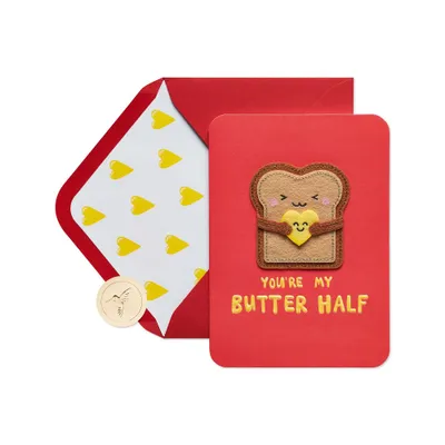 Funny Valentines Day Card Butter Half - PAPYRUS