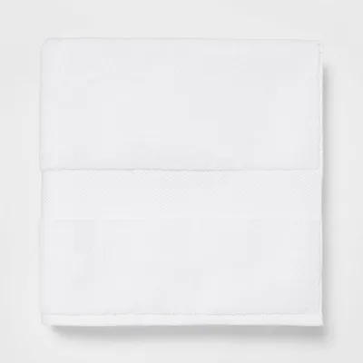 Performance Plus Oversized Bath Towel White - Threshold: 100% Cotton, Heavyweight