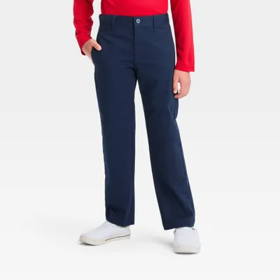 Boys Straight Fit Uniform Pants