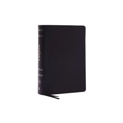 Kjv, the Womans Study Bible, Black Genuine Leather, Red Letter, Full-Color Edition, Comfort Print - by Thomas Nelson (Leather Bound)