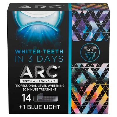 ARC Blue Light Teeth Whitening Kit, 1 Blue Light + 14 Treatments