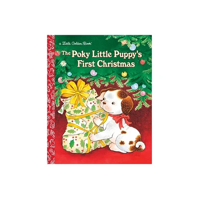 The Poky Little Puppys First Christmas - (Little Golden Book) by Justine Korman (Hardcover)