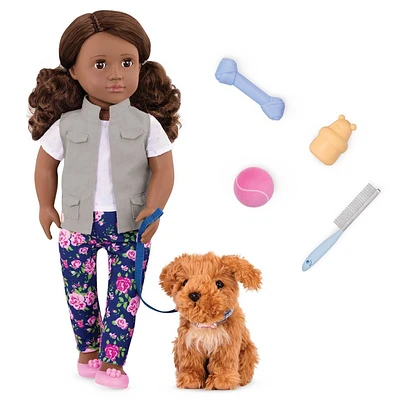 Our Generation Malia - 18 Doll & Pet Poodle Set