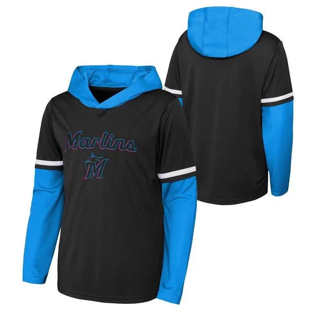 Mlb Miami Marlins Girls' Crew Neck T-shirt - L : Target