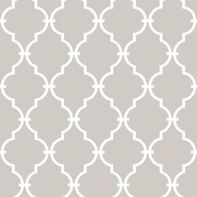 RoomMates 28.2 Modern Trellis P&S Wallpaper Beige