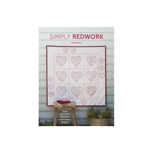 Simply Redwork - by Mandy Shaw (Paperback)