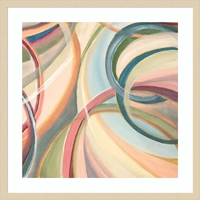 Amanti Art 25x25 Overlapping Rings III by Lee C Wood Framed Wall Art Print