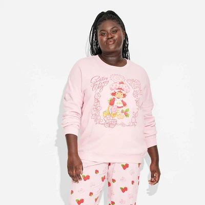 Womens Strawberry Shortcake Cozy Graphic Sweatshirt