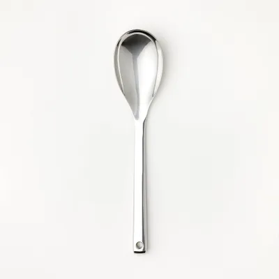 Stainless Steel Solid Spoon Silver - Figmint: Cooking Utensil, Dishwasher-Safe, 12.99 Length, 7.4 Handle