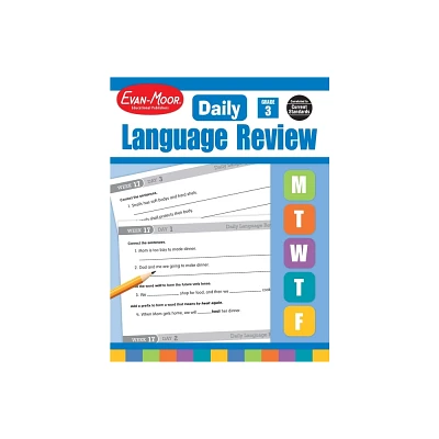 Daily Language Review, Grade 3 Teacher Edition - by Evan-Moor Educational Publishers (Paperback)