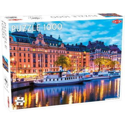 Tactic Stockholm Old Town Pier, Sweden Jigsaw Puzzle - 1000pc