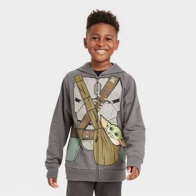 Boys Star Wars: The Mandalorian The Child Cosplay Sweatshirt - Charcoal Gray