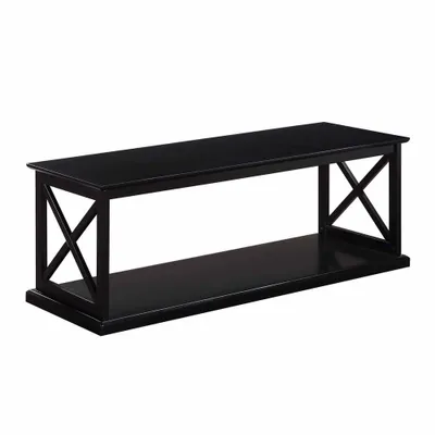 Coventry Coffee Table with Shelf Black - Breighton Home